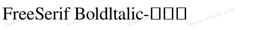 FreeSerif Boldltalic字体转换